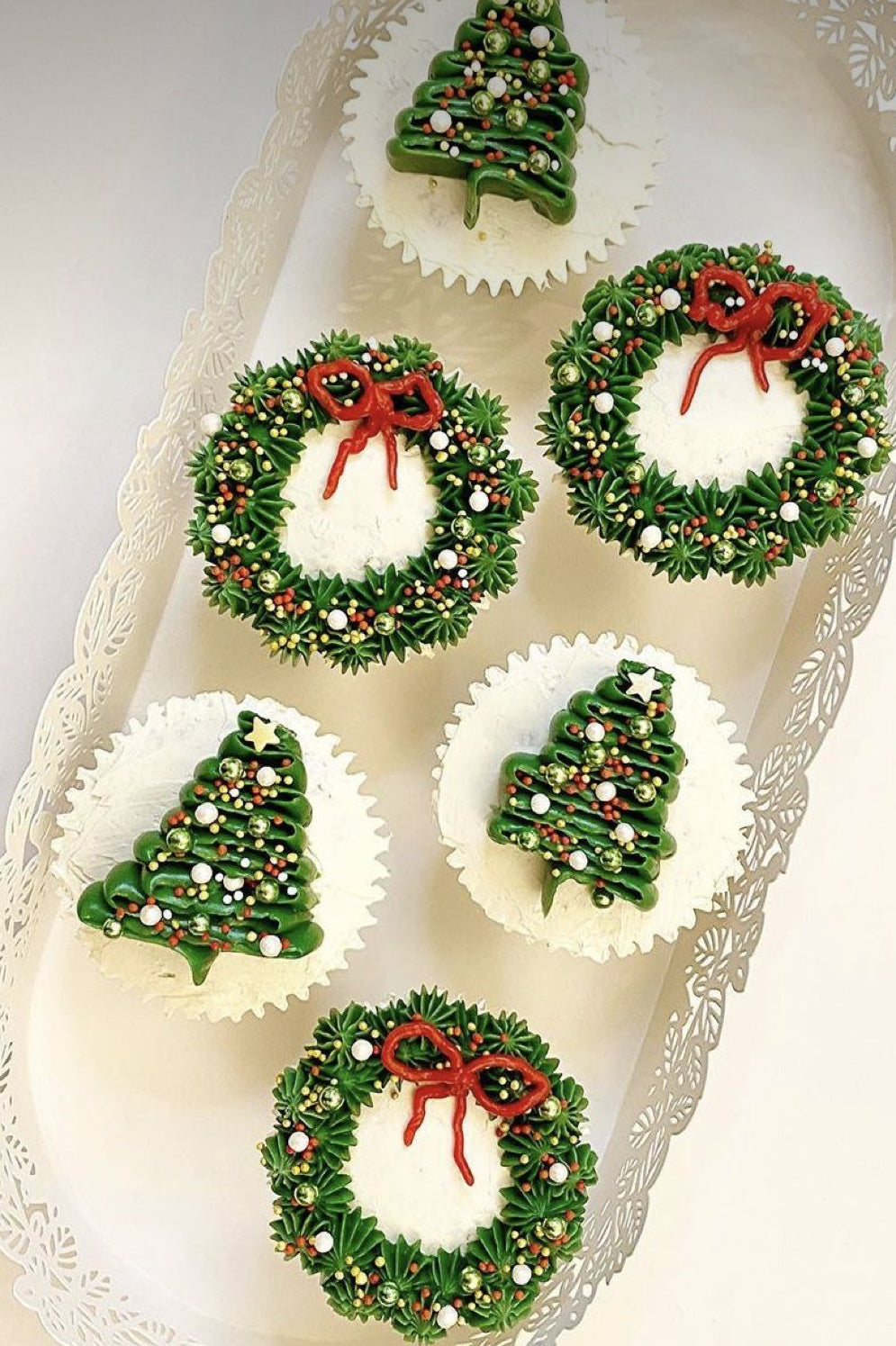 Christmas cupcakes